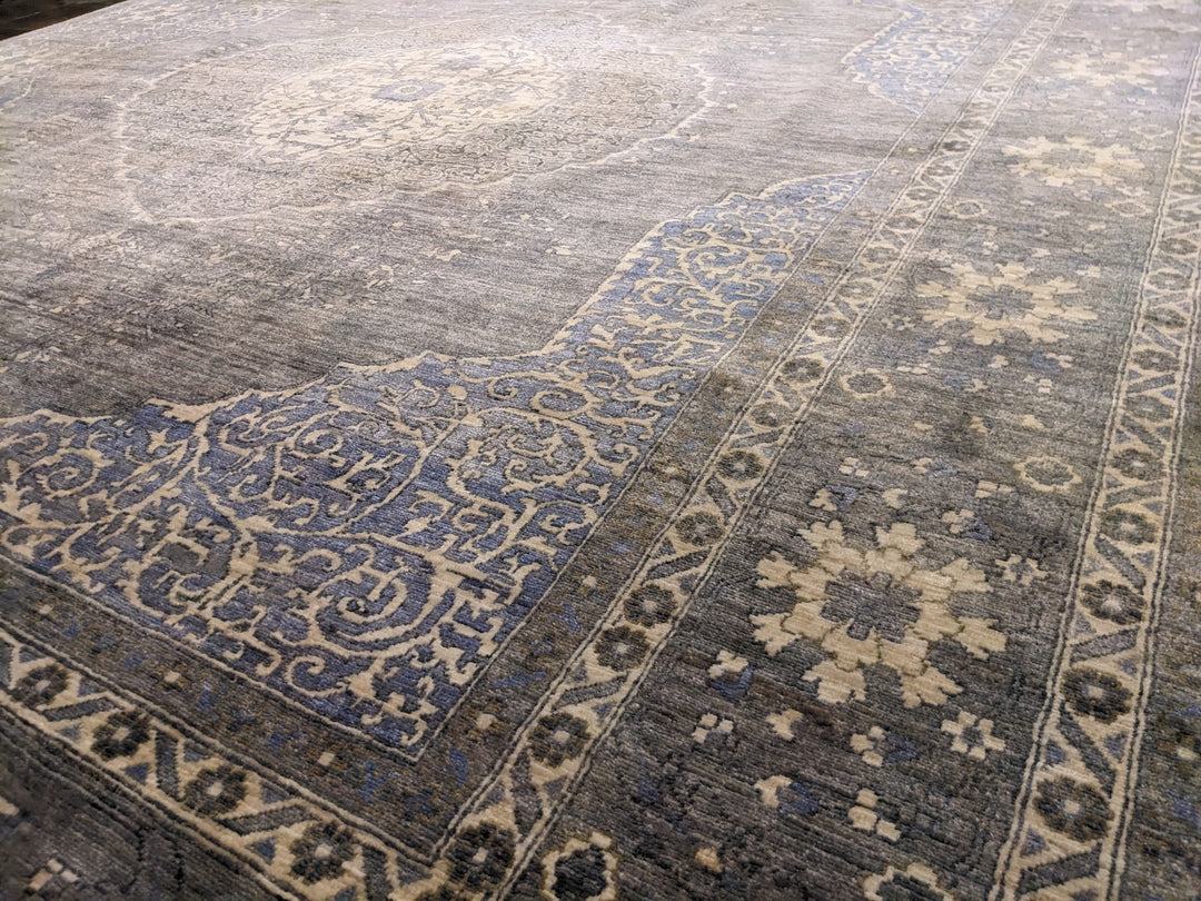 Embeyn Ziegler Silk Wash Rug - Size: 9.1 x 7.9