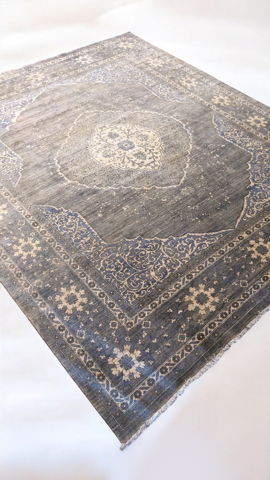 Embeyn Ziegler Silk Wash Rug - Size: 9.1 x 7.9