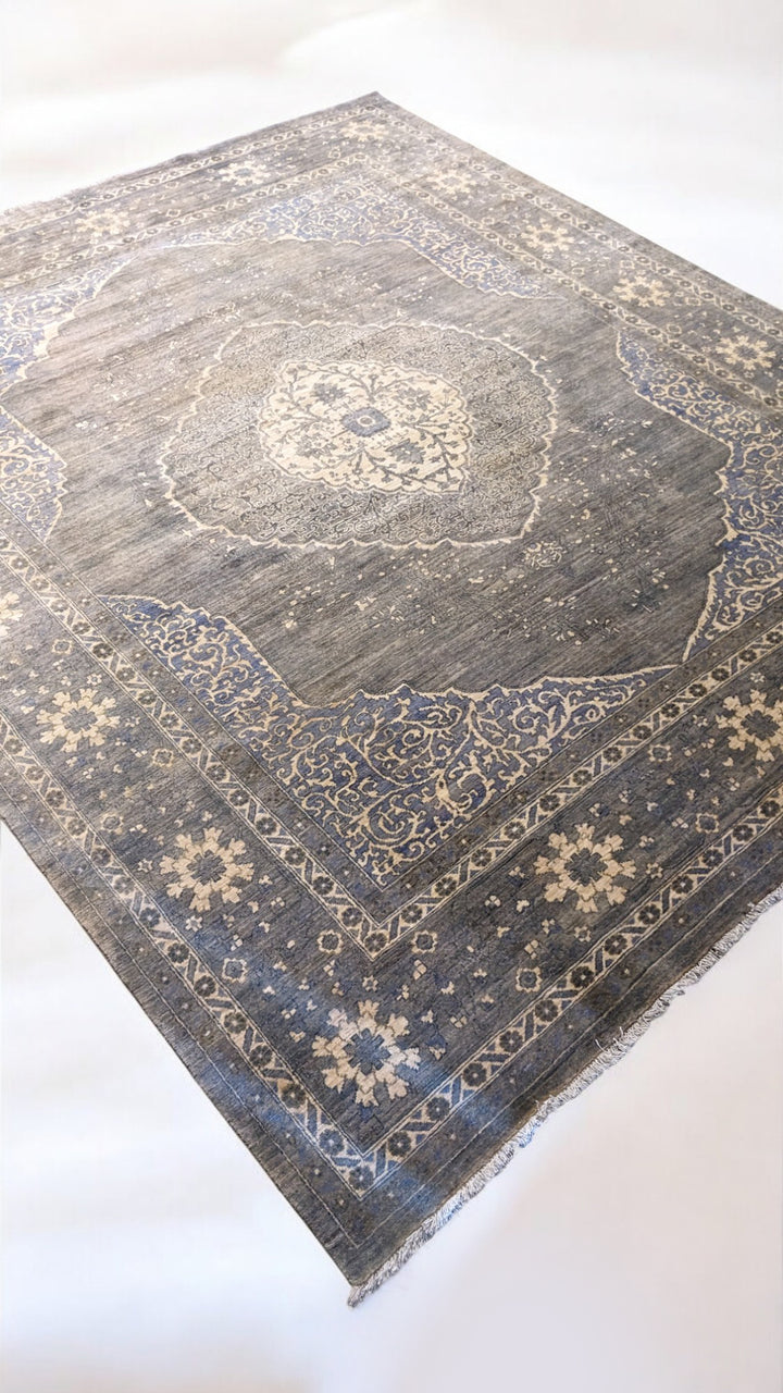 Embeyn Ziegler Silk Wash Rug - Size: 9.1 x 7.9