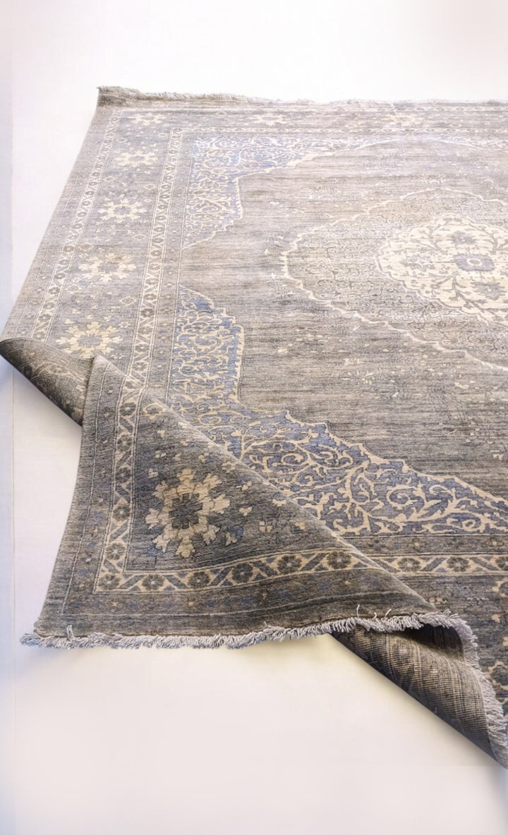 Embeyn Ziegler Silk Wash Rug - Size: 9.1 x 7.9