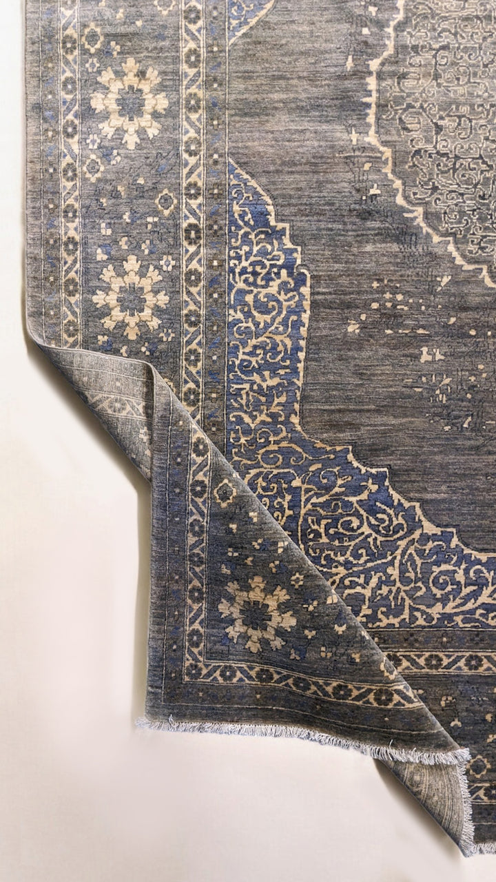 Embeyn Ziegler Silk Wash Rug - Size: 9.1 x 7.9