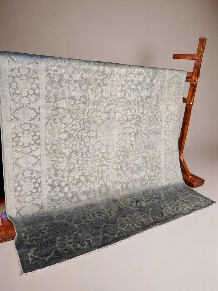 Oriental Silk Wash Chobi Rug - Size: 9.11 x 8.1