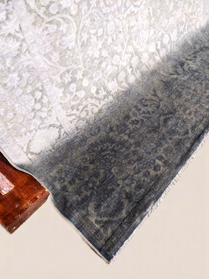 Oriental Silk Wash Chobi Rug - Size: 9.11 x 8.1