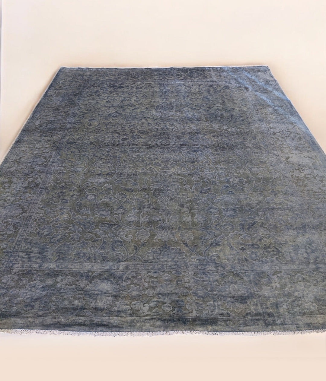 Oriental Silk Wash Chobi Rug - Size: 9.11 x 8.1