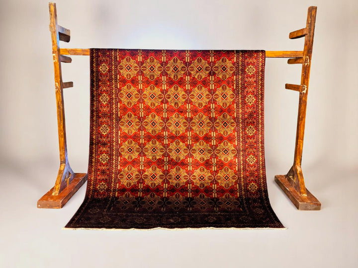 Khal Mohammadi Afghan Rug - Size: 9.11 x 6.8