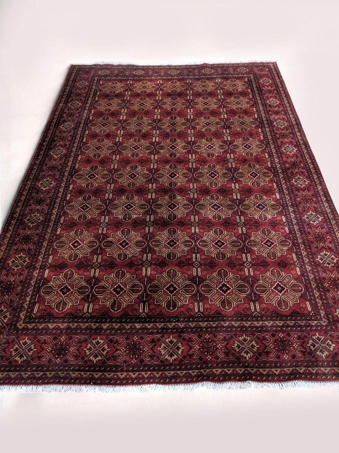 Khal Mohammadi Afghan Rug - Size: 9.11 x 6.8