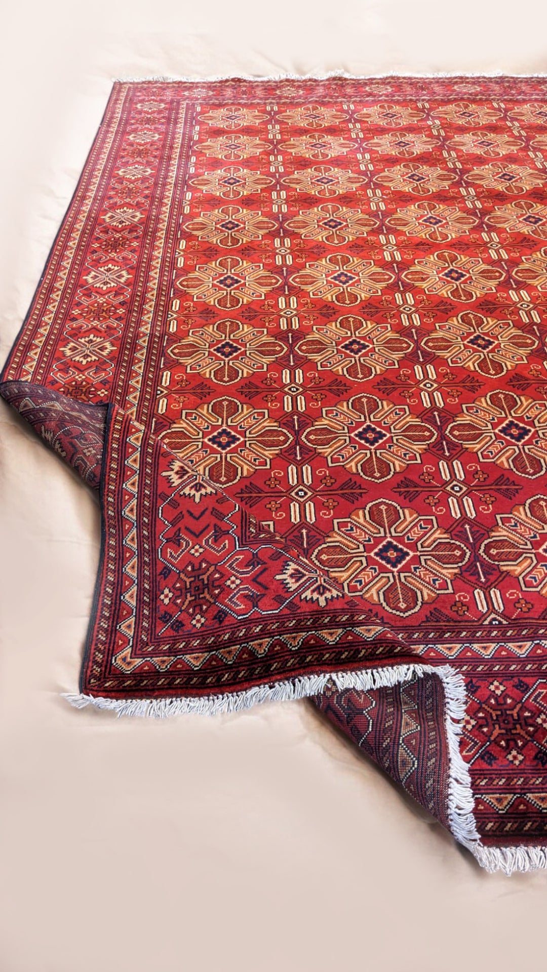 Khal Mohammadi Afghan Rug - Size: 9.11 x 6.8