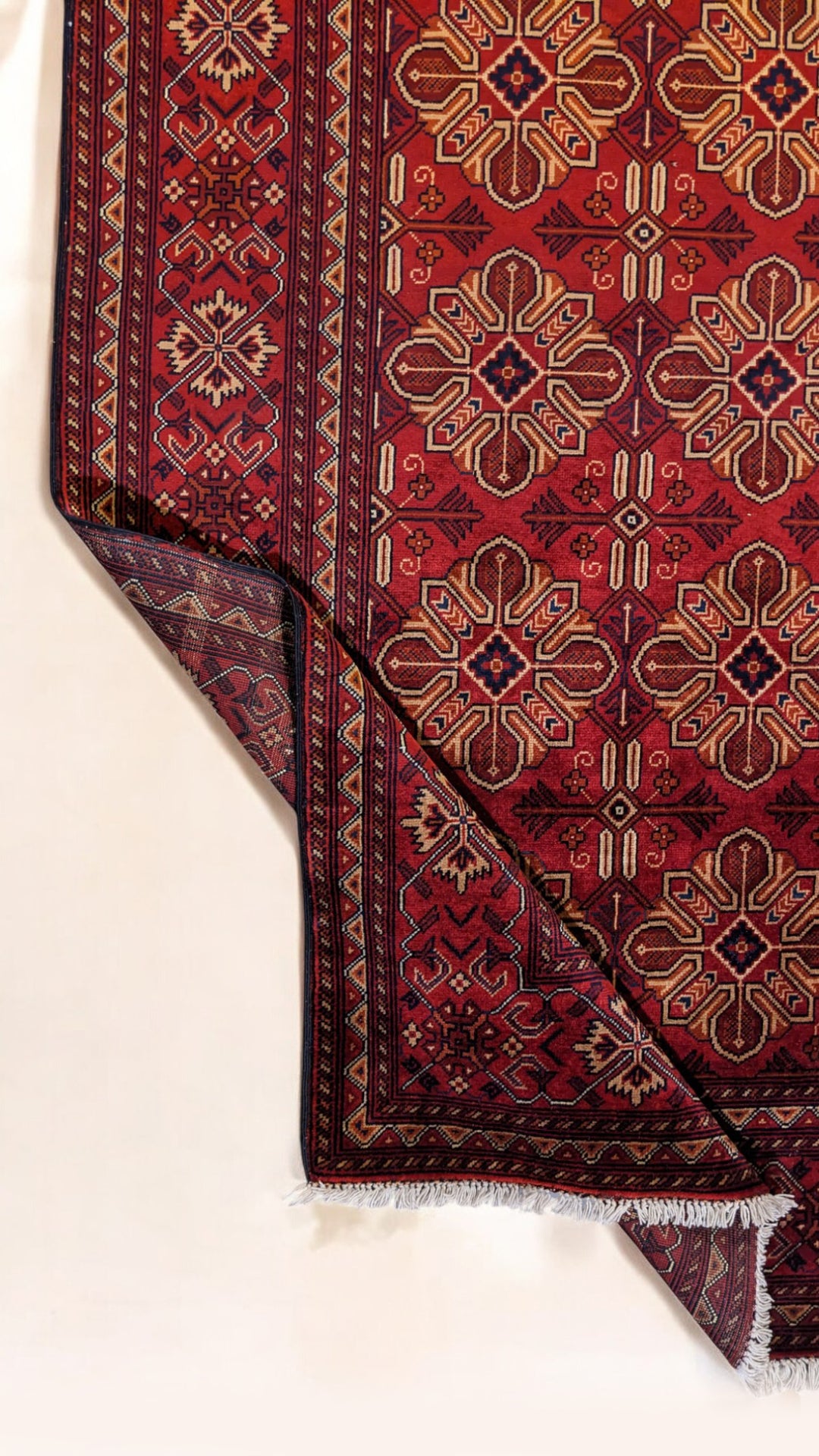 Khal Mohammadi Afghan Rug - Size: 9.11 x 6.8