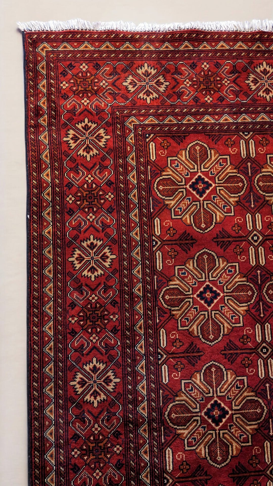 Khal Mohammadi Afghan Rug - Size: 9.11 x 6.8