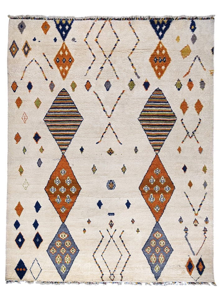 Neris Berber Wool Rug - Size: 10.8 x 7.8
