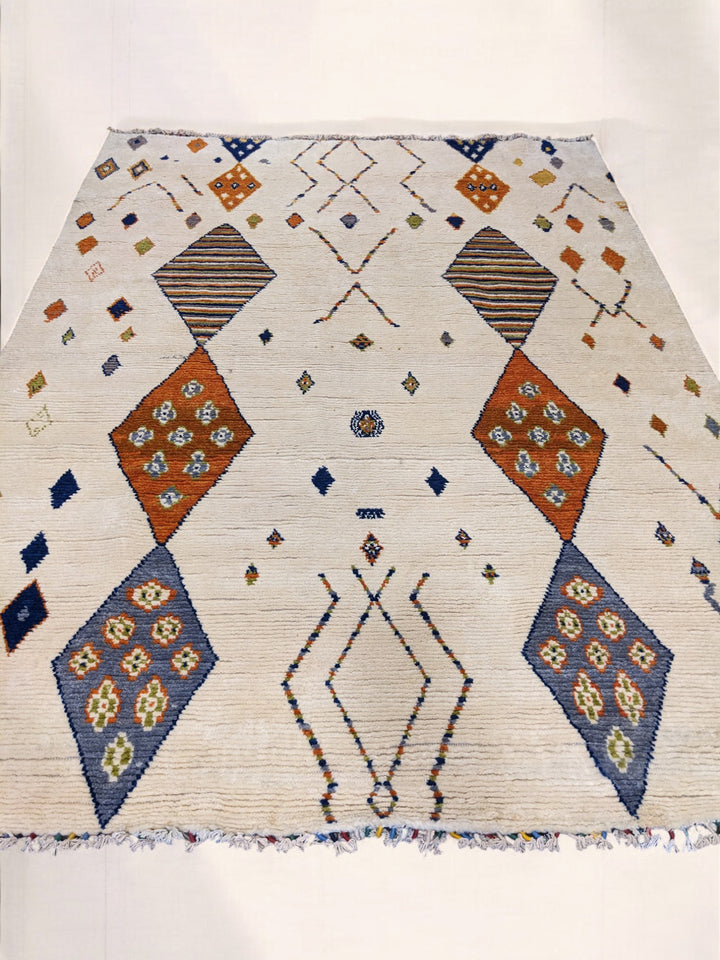 Neris Berber Wool Rug - Size: 10.8 x 7.8