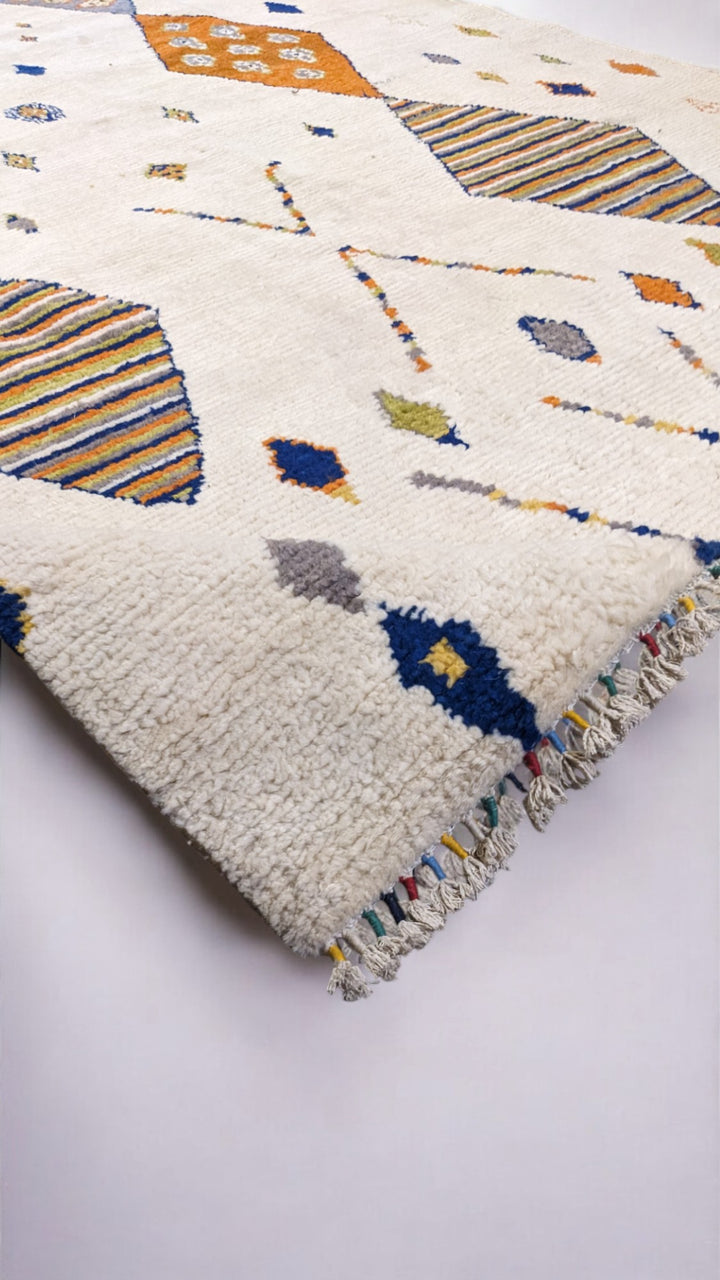 Neris Berber Wool Rug - Size: 10.8 x 7.8