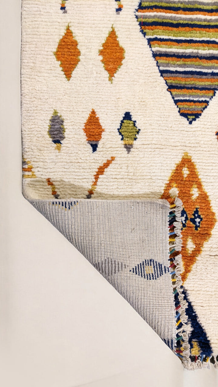 Neris Berber Wool Rug - Size: 10.8 x 7.8