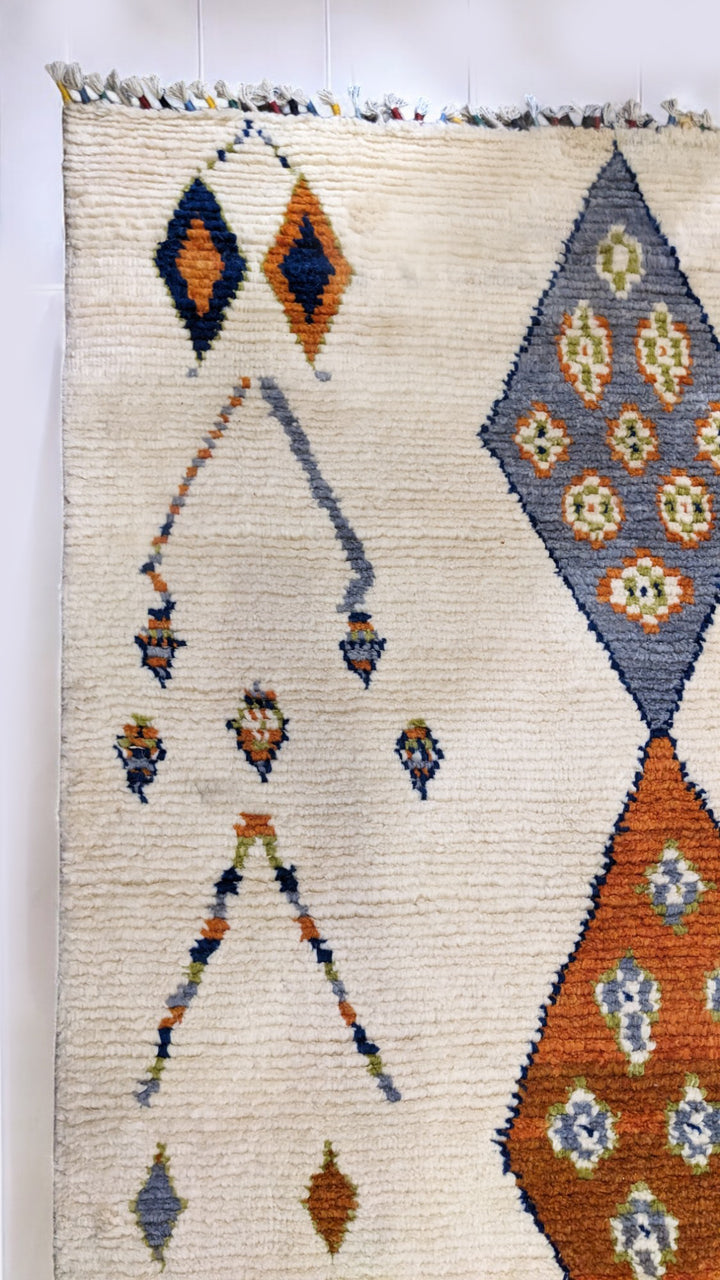 Neris Berber Wool Rug - Size: 10.8 x 7.8