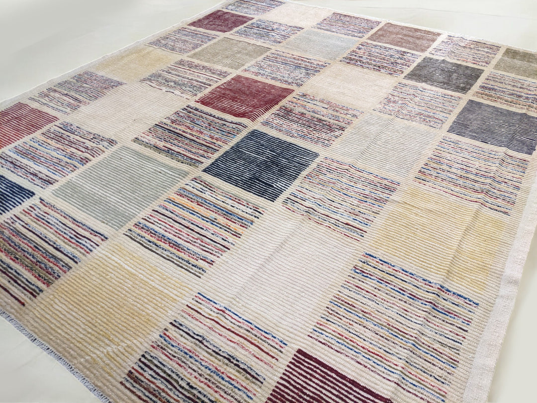 Moroccan Modern Rug - Size: 9.9 x 8.5