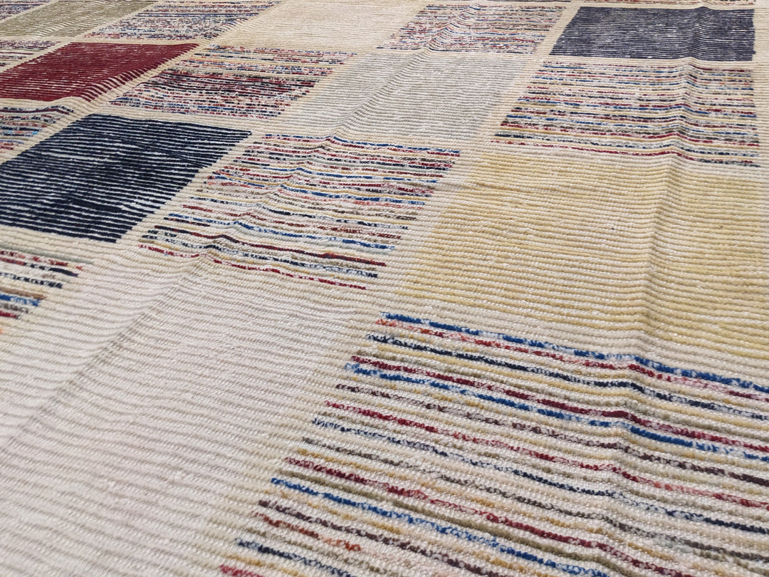 Moroccan Modern Rug - Size: 9.9 x 8.5