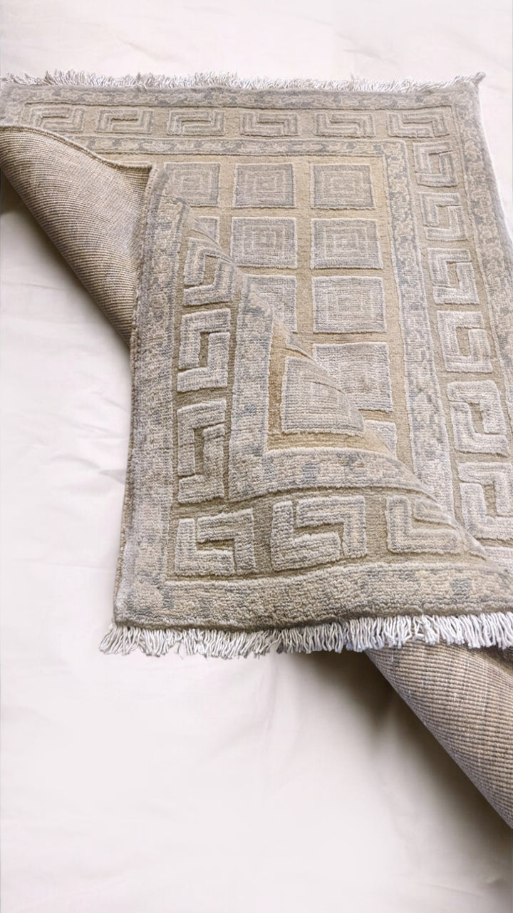 Oriental Silk Wash Chobi Rug - Size: 2.11 x 2.1