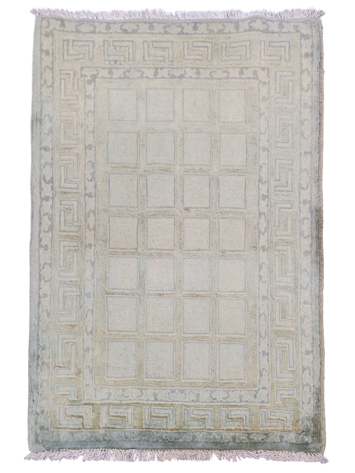 Oriental Silk Wash Chobi Rug- Size: 3.1 x 2.1