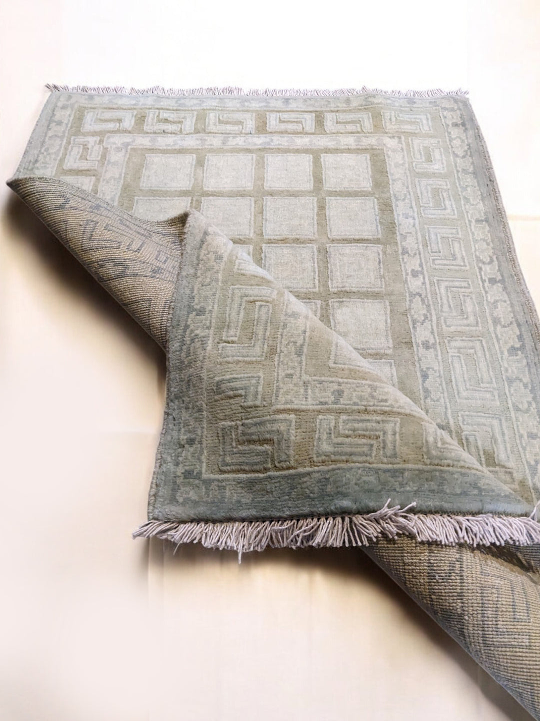 Oriental Silk Wash Chobi Rug- Size: 3.1 x 2.1