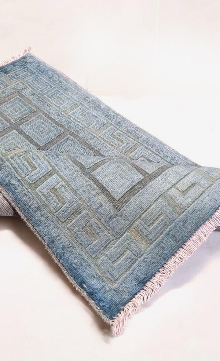 Oriental Silk Wash Chobi Rug - Size: 2.11 x 1.11