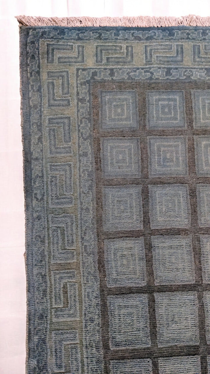 Oriental Silk Wash Chobi Rug - Size: 2.11 x 1.11