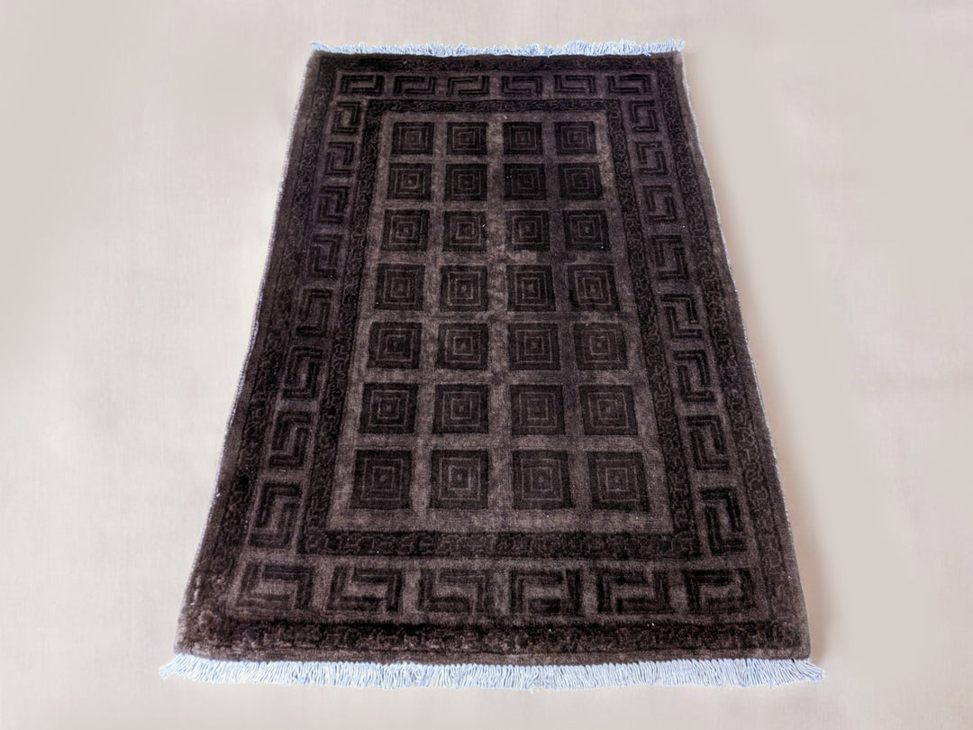 Oriental Silk Wash Chobi Rug - Size: 3.1 x 2.1