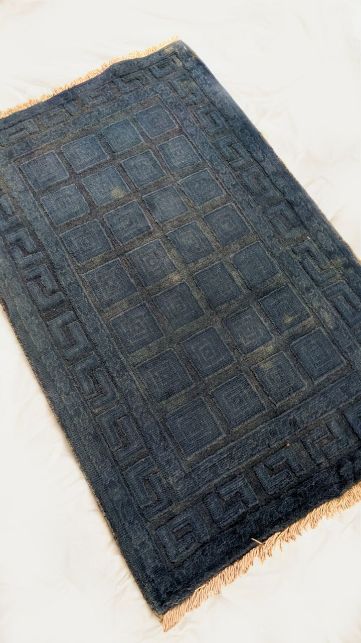 Oriental Silk Wash Chobi Rug - Size: 2.11 x 1.11