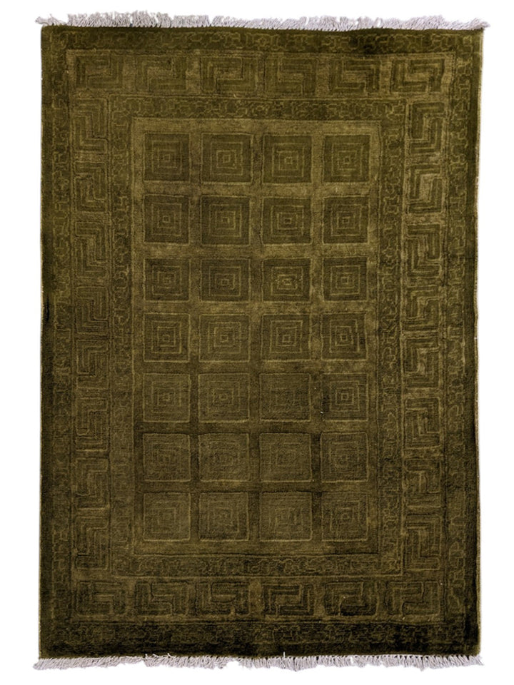 Oriental Silk Wash Chobi Rug - Size: 3.11 x 2.7