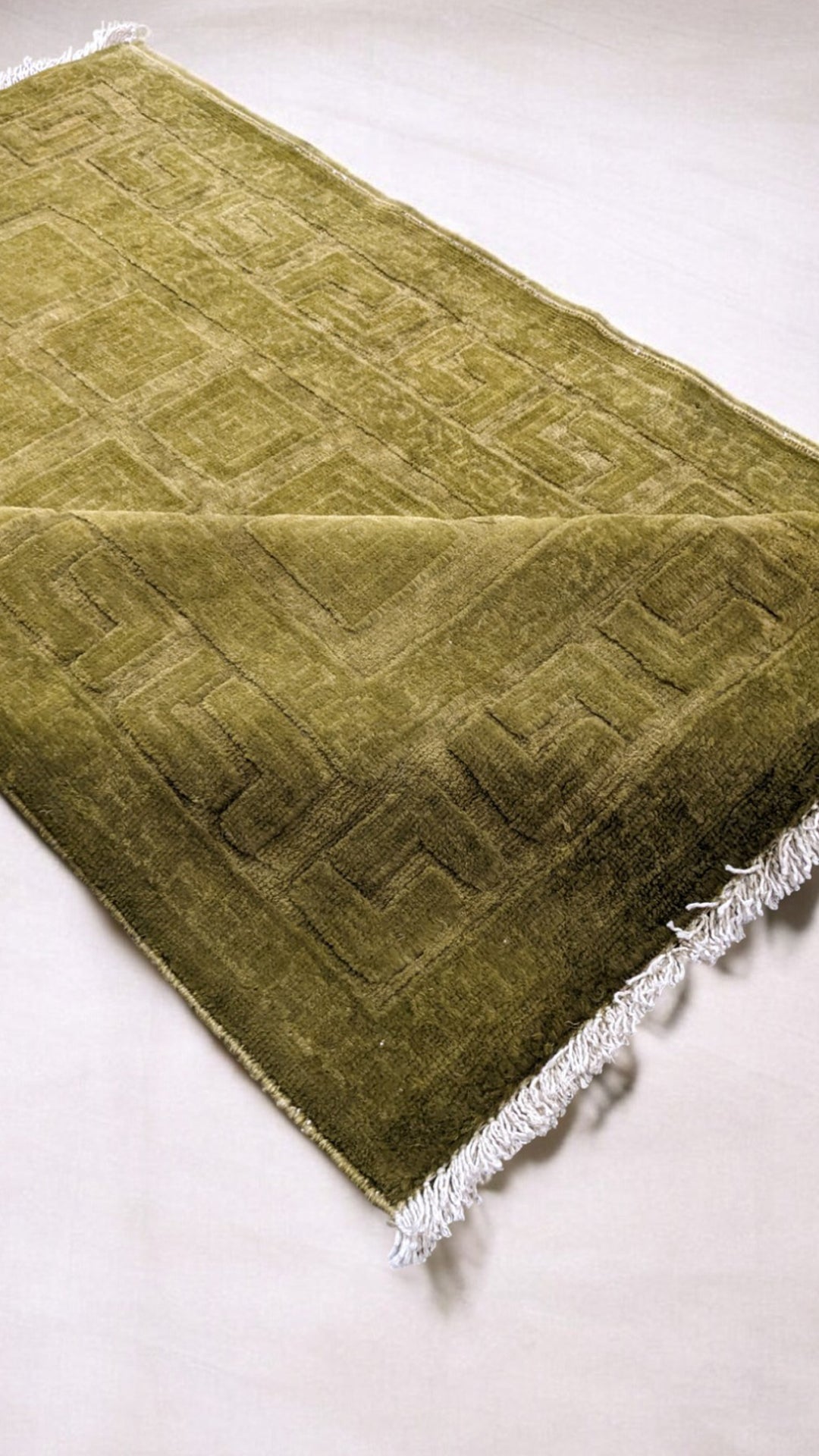 Oriental Silk Wash Chobi Rug - Size: 3.11 x 2.7