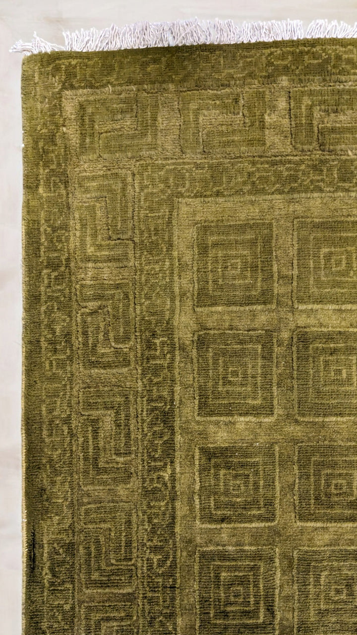 Oriental Silk Wash Chobi Rug - Size: 3.11 x 2.7