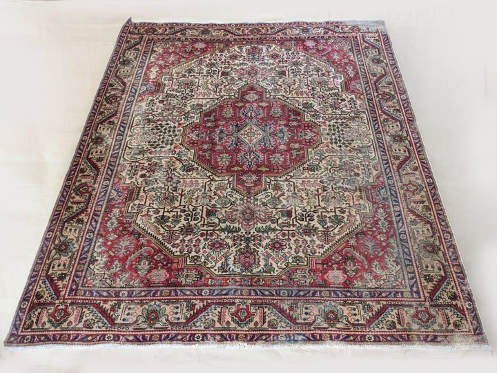Tabriz Persian Vintage Wash Rug - Size: 12.7 x 9.7