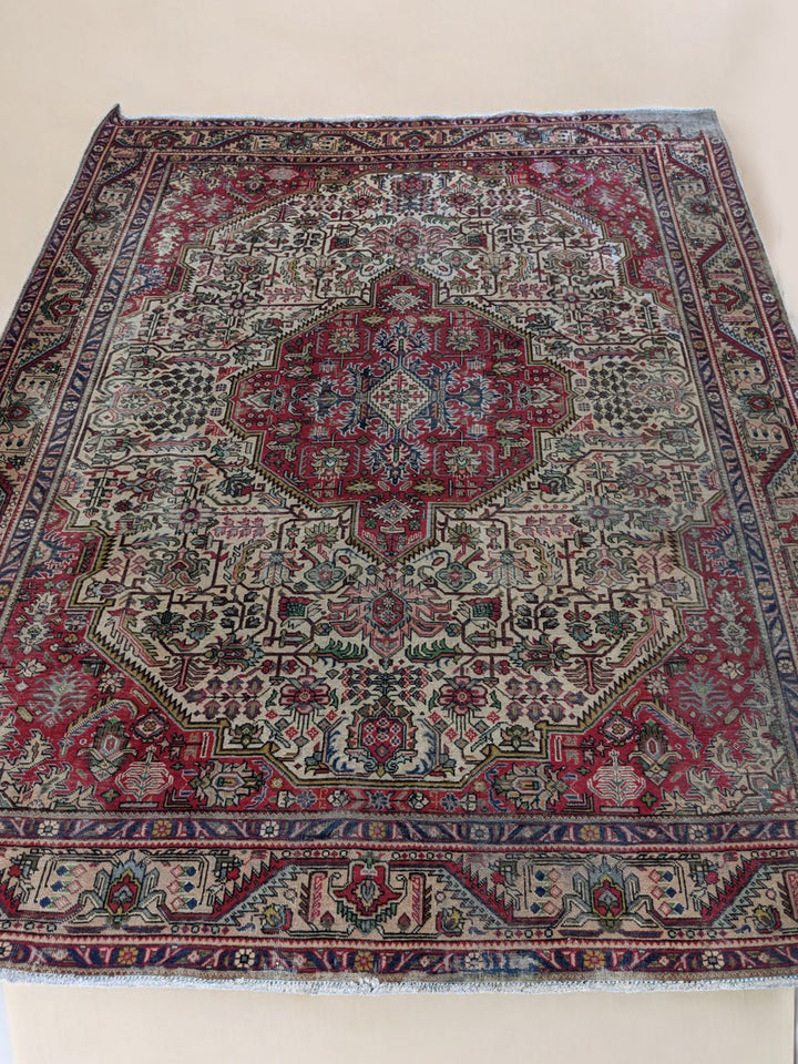 Tabriz Persian Vintage Wash Rug - Size: 12.7 x 9.7