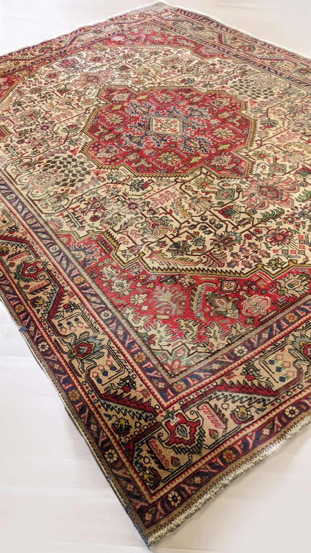 Tabriz Persian Vintage Wash Rug - Size: 12.7 x 9.7