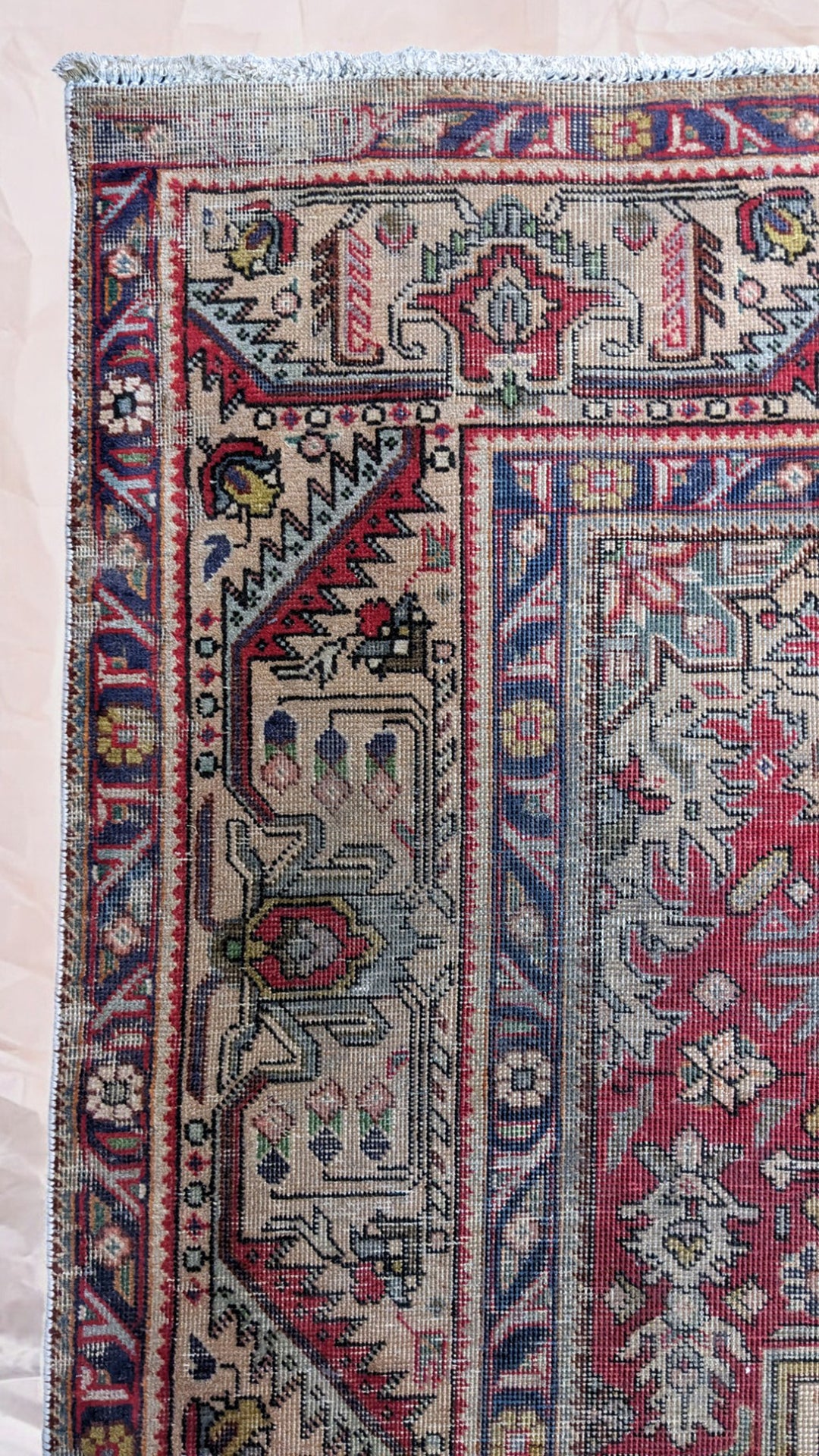 Tabriz Persian Vintage Wash Rug - Size: 12.7 x 9.7