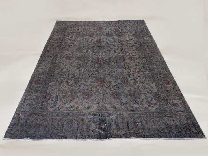 Kashan Persian Vintage Wash Rug - Size: 10.11 x 7.9