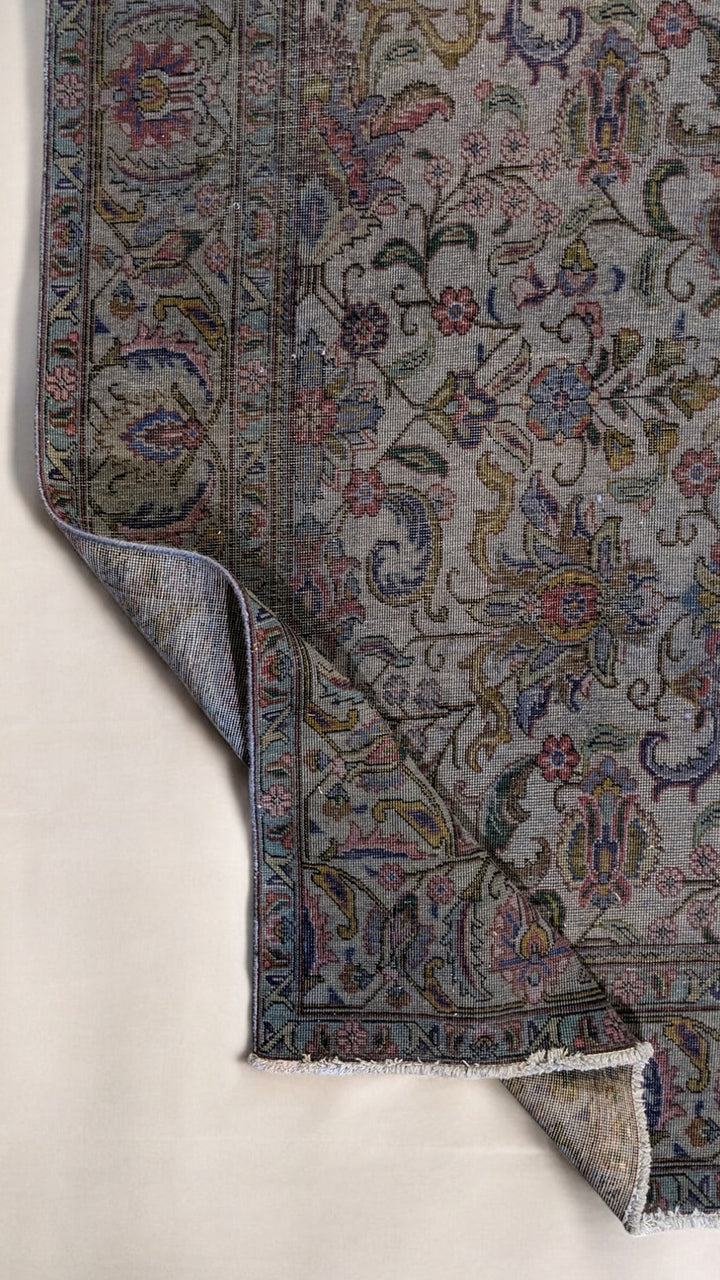 Kashan Persian Vintage Wash Rug - Size: 10.11 x 7.9