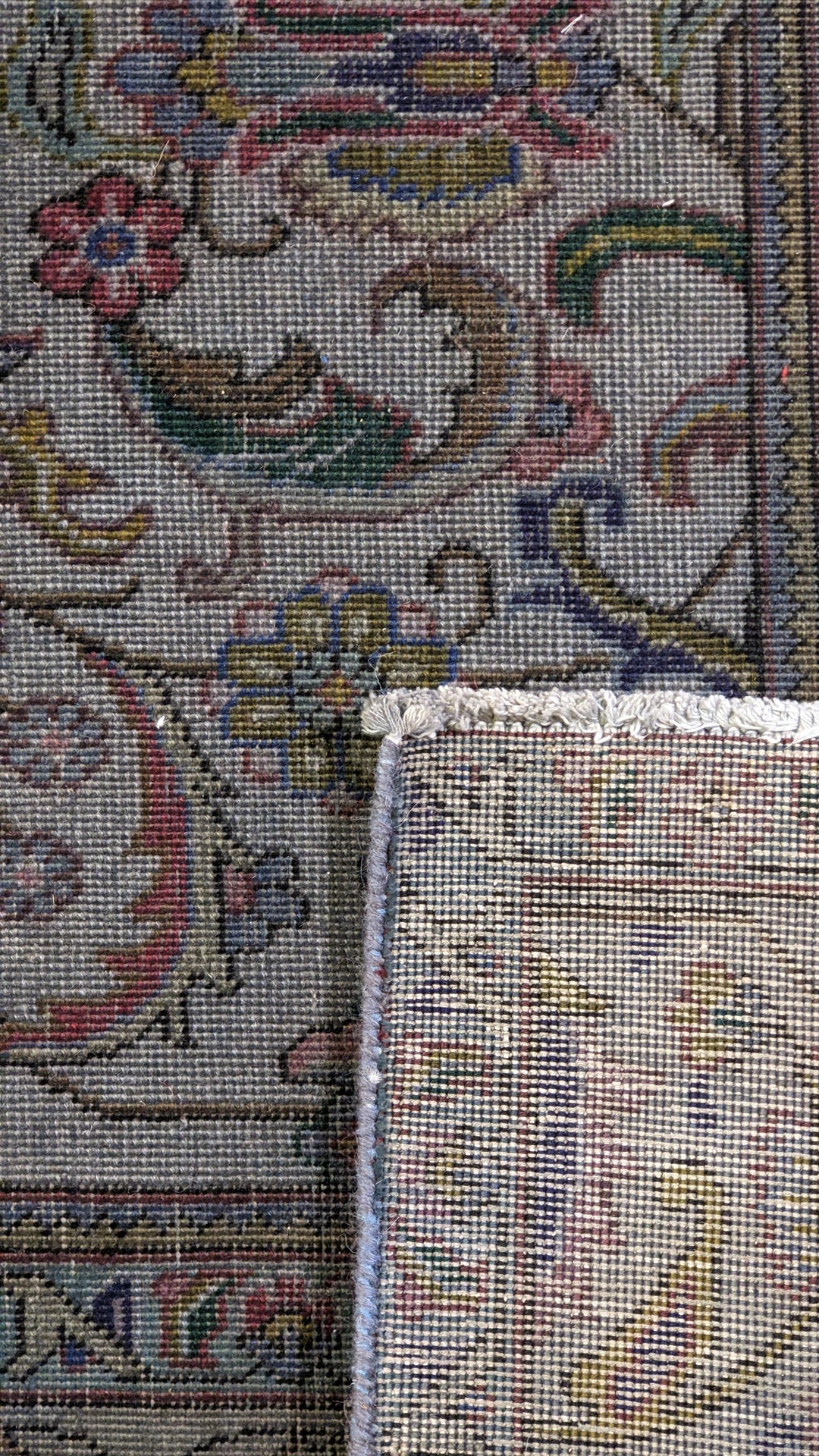 Kashan Persian Vintage Wash Rug - Size: 10.11 x 7.9