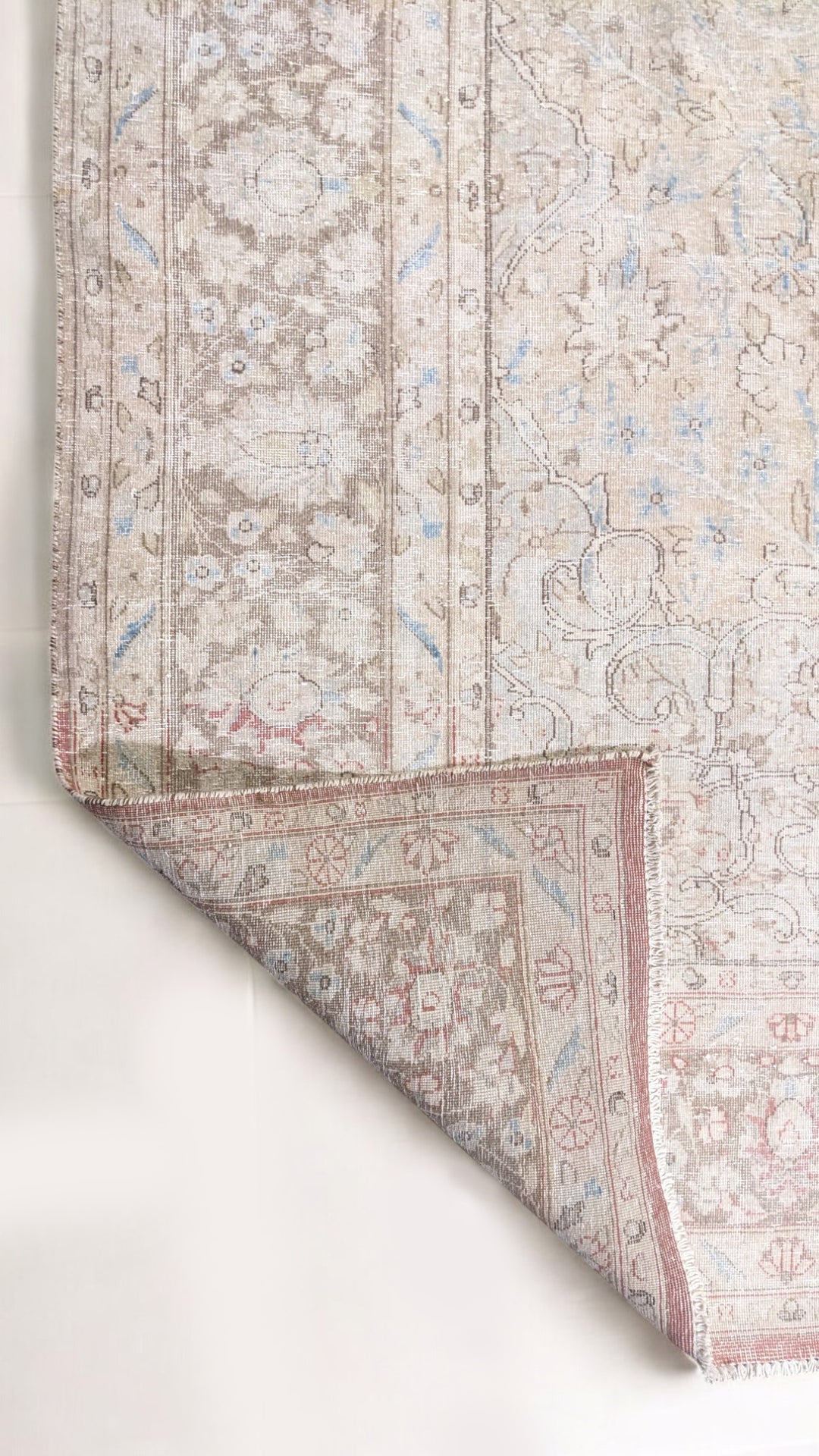 Tabriz Persian Vintage Wash Rug - Size: 12.10 x 9.8