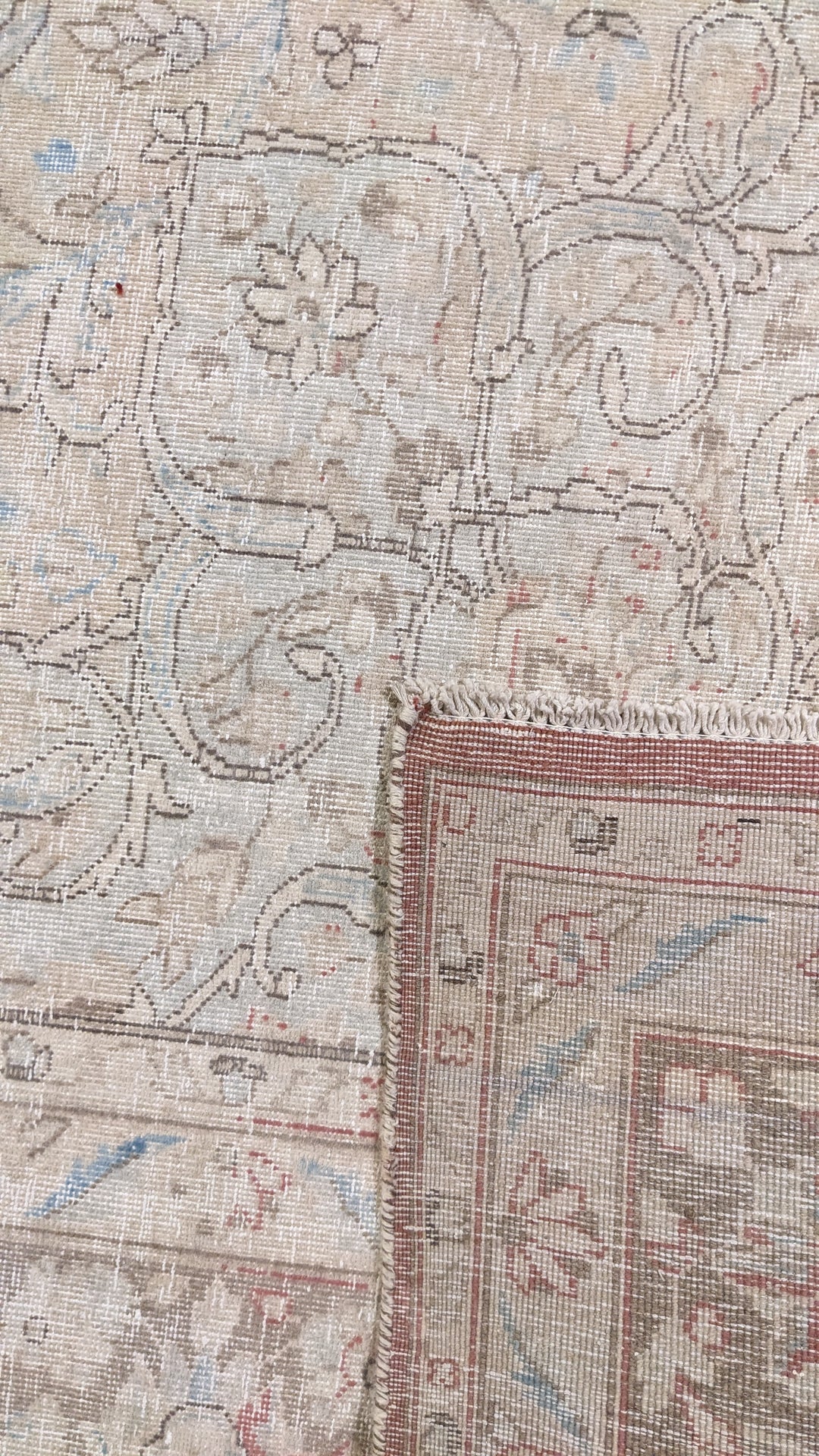 Tabriz Persian Vintage Wash Rug - Size: 12.10 x 9.8