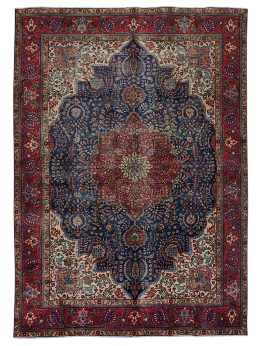 Kashan Persian Vintage Wash Rug - Size: 11.5 x 8.1