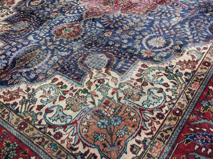 Kashan Persian Vintage Wash Rug - Size: 11.5 x 8.1