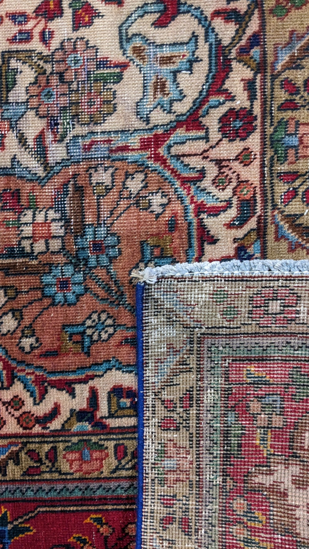 Kashan Persian Vintage Wash Rug - Size: 11.5 x 8.1