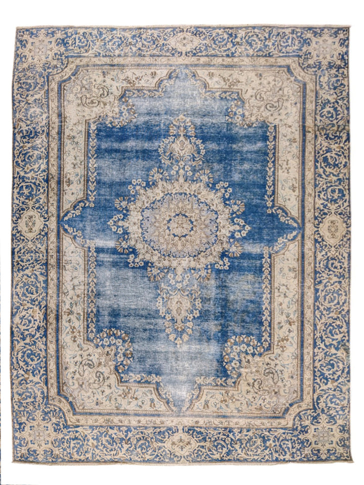 Kerman Persian Vintage Wash Rug - Size: 11.1 x 8.9