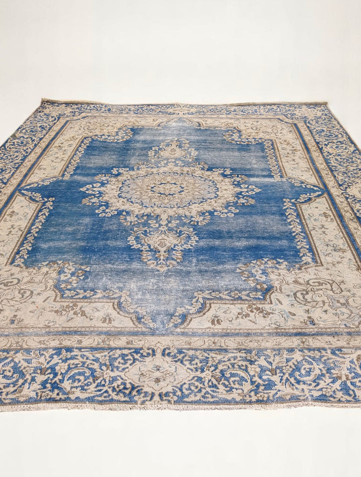 Kerman Persian Vintage Wash Rug - Size: 11.1 x 8.9