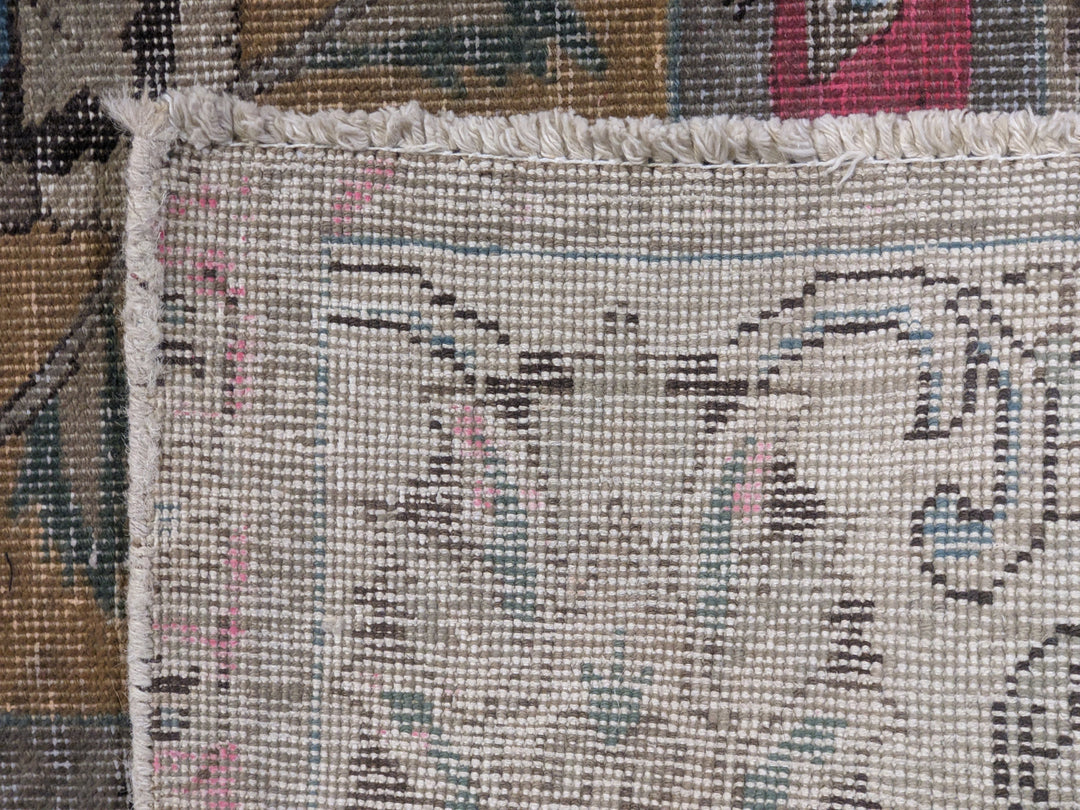 Kashan Persian Vintage Wash Rug - Size: 8.11 x 9.8