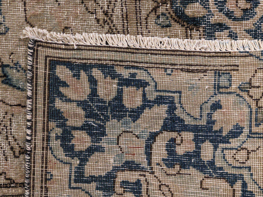 Kashan Persian Vintage Wash Rug - Size: 12.7 x 9