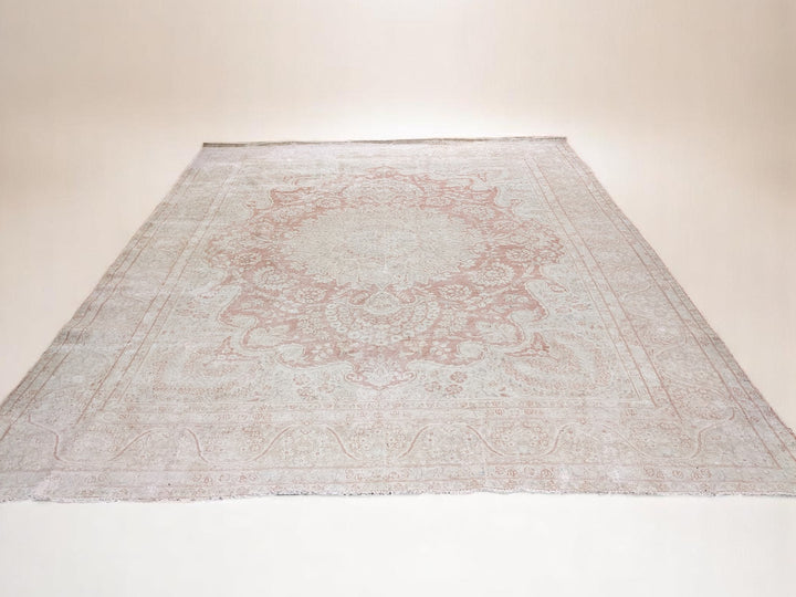 Isfahan Persian Vintage Wash Rug - Size: 12.6 x 9.5