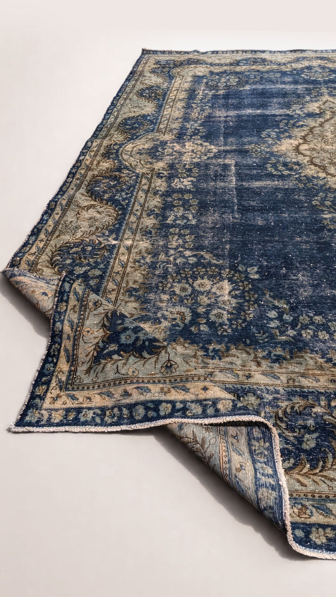 Tabriz Persian Vintage Wash Rug - Size: 14.2 x 9.8