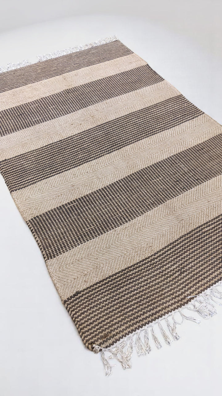 Flatweave Natural Jute Rug - Size: 6.10 x 4.4