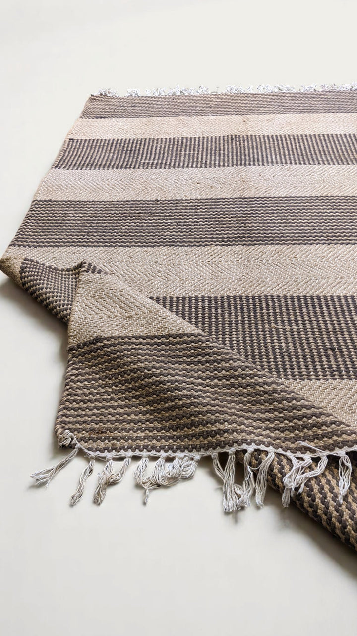 Flatweave Natural Jute Rug - Size: 6.10 x 4.4